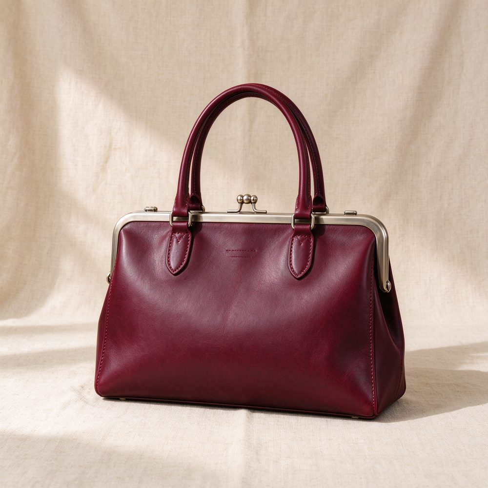 Bordeaux Doctor leather bag